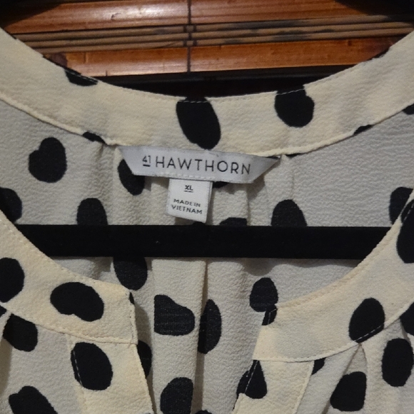 41 Hawthorn Sleeveless Blouse with Black Polka Dots - Picture 2 of 3